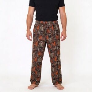 Fruit of the Loom Mens Camo Sleep Pants L 36-38 Tree Print Cotton Loungewear